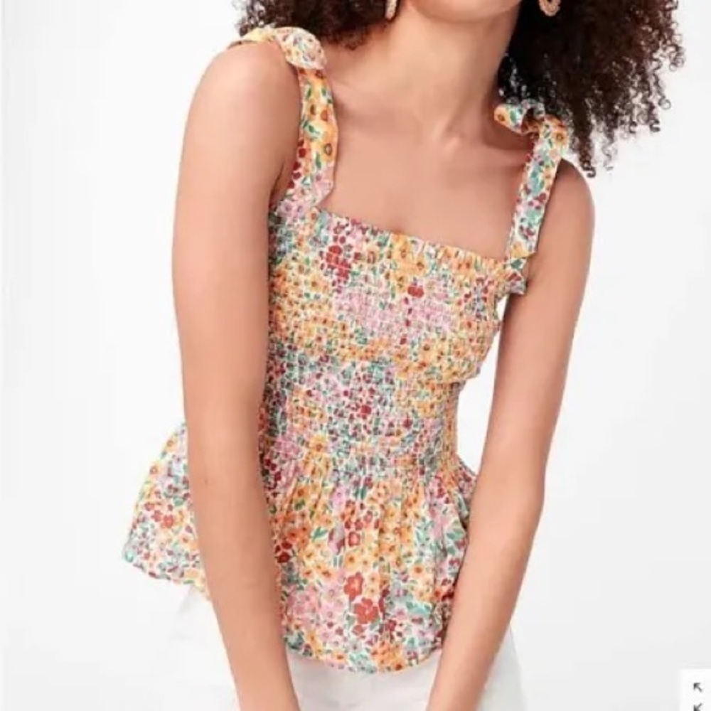 NWT women’s J.Crew Flowered Tank Top, size: XS